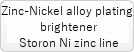 Zinc-nickel alloy plate brightener,Stron Ni Zinc line