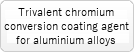 Trivalent chromium conversion coating agent for aluminum alloys