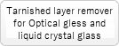 Tarnished layer romover for optical glass and crystal glass